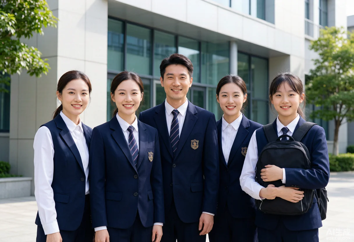 学校校服 - 为 泰州中学附属初级中学 提供 教育学校 职业装定制案例 解决方案配图 - 教育学校工作服定制