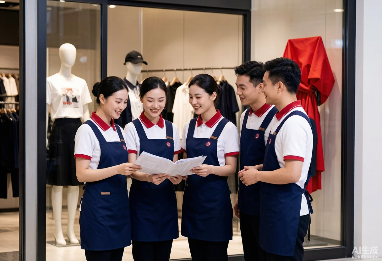 零售制服 - 为 红宝丽集团股份有限公司 提供 零售连锁 职业装定制案例 需求分析配图 - 零售连锁职业装定制
